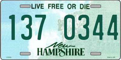 NH license plate 1370344