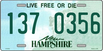NH license plate 1370356
