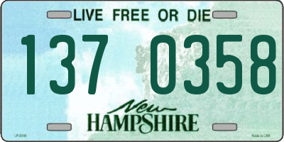 NH license plate 1370358