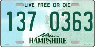 NH license plate 1370363