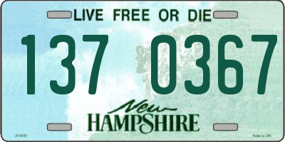 NH license plate 1370367