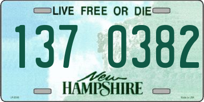 NH license plate 1370382
