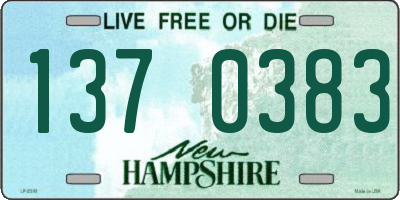 NH license plate 1370383