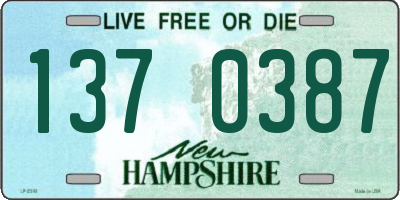 NH license plate 1370387