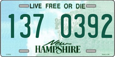 NH license plate 1370392