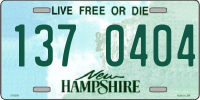 NH license plate 1370404