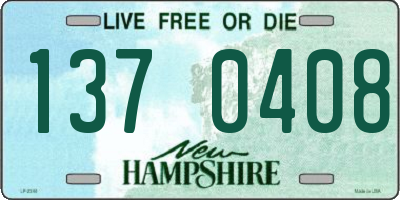 NH license plate 1370408