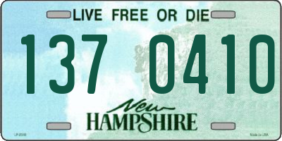NH license plate 1370410