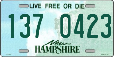 NH license plate 1370423
