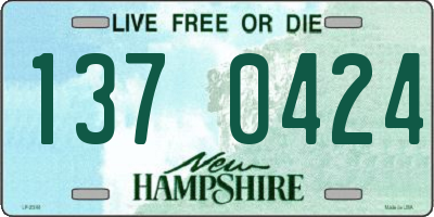 NH license plate 1370424