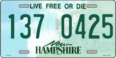 NH license plate 1370425