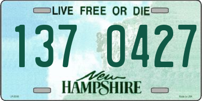 NH license plate 1370427