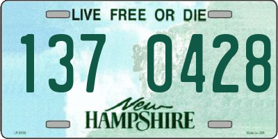 NH license plate 1370428