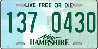 NH license plate 1370430