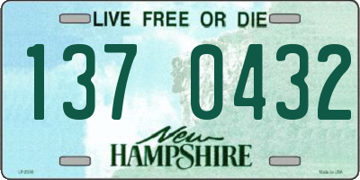 NH license plate 1370432