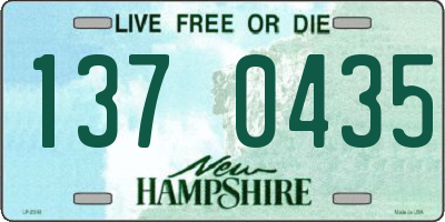 NH license plate 1370435