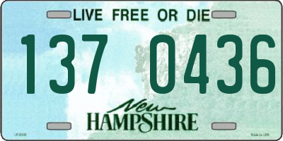 NH license plate 1370436
