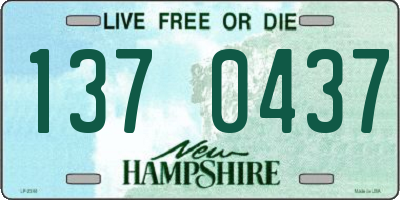 NH license plate 1370437
