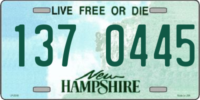 NH license plate 1370445