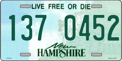 NH license plate 1370452