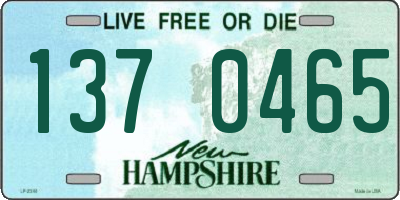 NH license plate 1370465