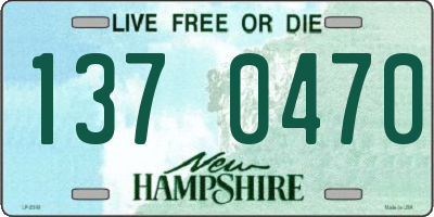 NH license plate 1370470
