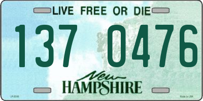 NH license plate 1370476
