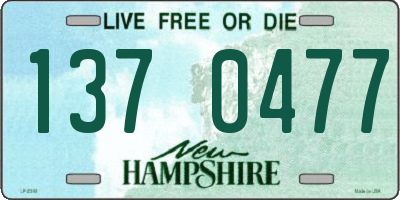 NH license plate 1370477