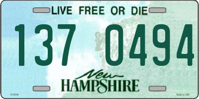 NH license plate 1370494
