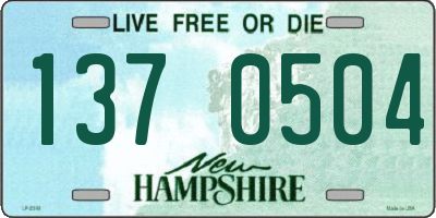 NH license plate 1370504