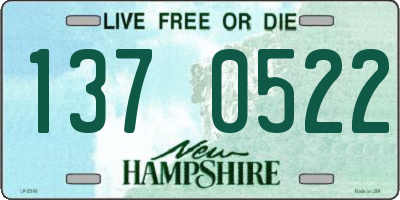 NH license plate 1370522