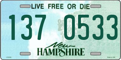 NH license plate 1370533