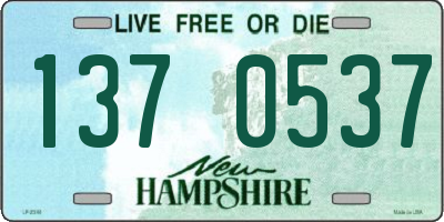 NH license plate 1370537