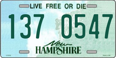 NH license plate 1370547