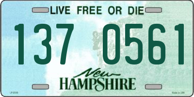 NH license plate 1370561