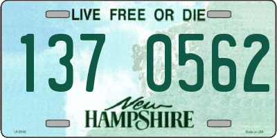 NH license plate 1370562