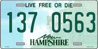 NH license plate 1370563