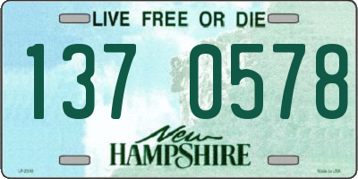 NH license plate 1370578