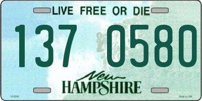NH license plate 1370580
