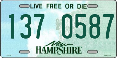 NH license plate 1370587