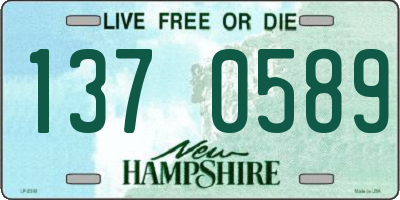 NH license plate 1370589