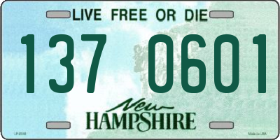 NH license plate 1370601