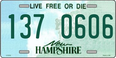 NH license plate 1370606