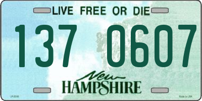 NH license plate 1370607