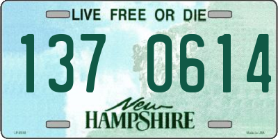 NH license plate 1370614
