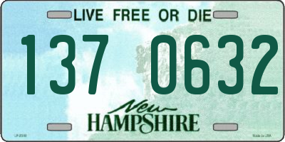NH license plate 1370632