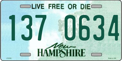 NH license plate 1370634