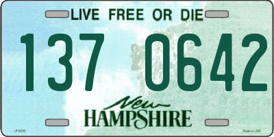 NH license plate 1370642