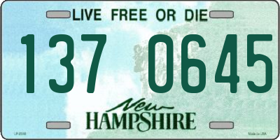 NH license plate 1370645
