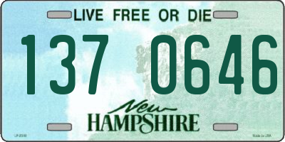 NH license plate 1370646